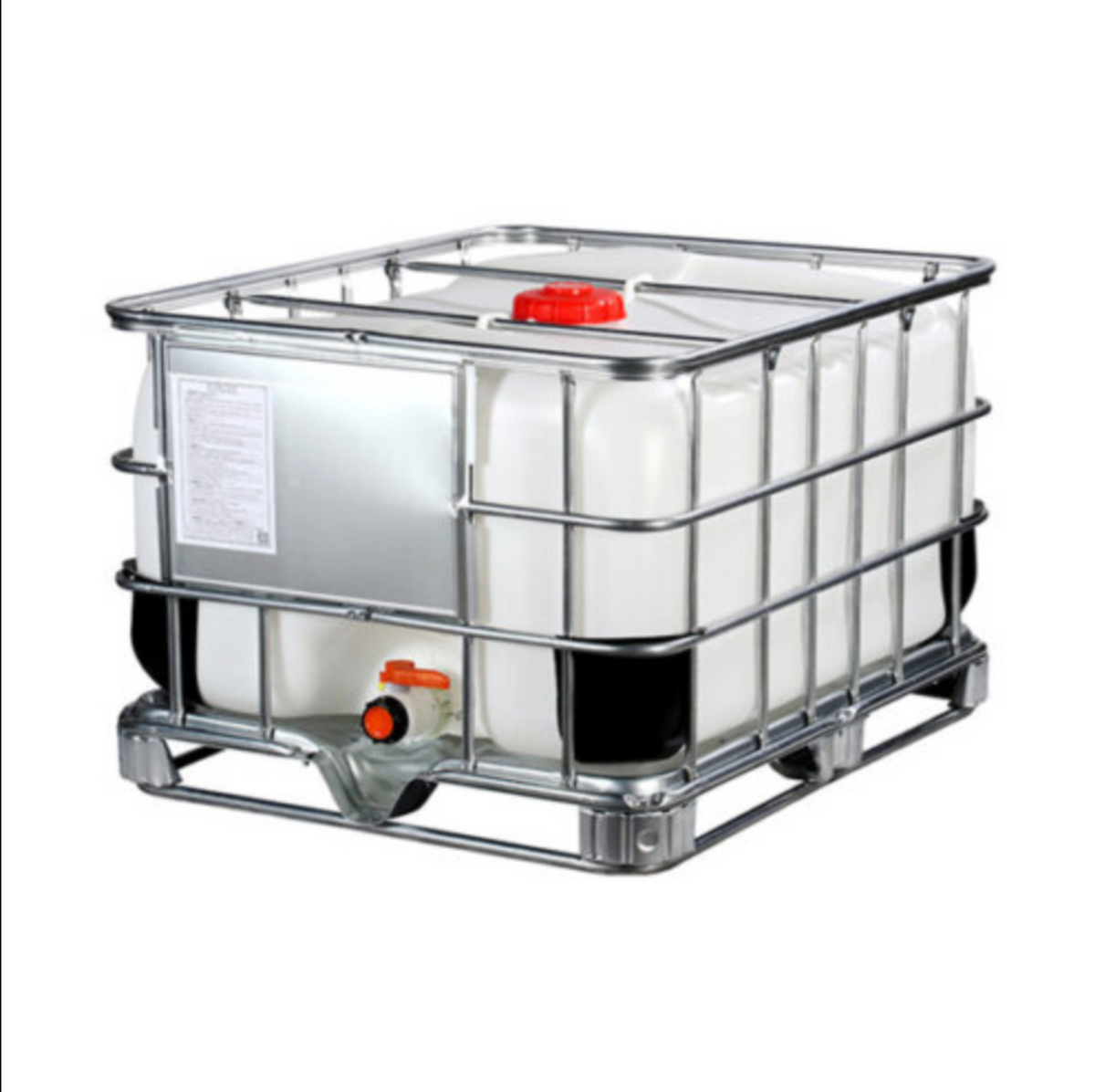 New 500 Litres UN Approved Clear IBC Tank on Steel Pallet| Food Grade