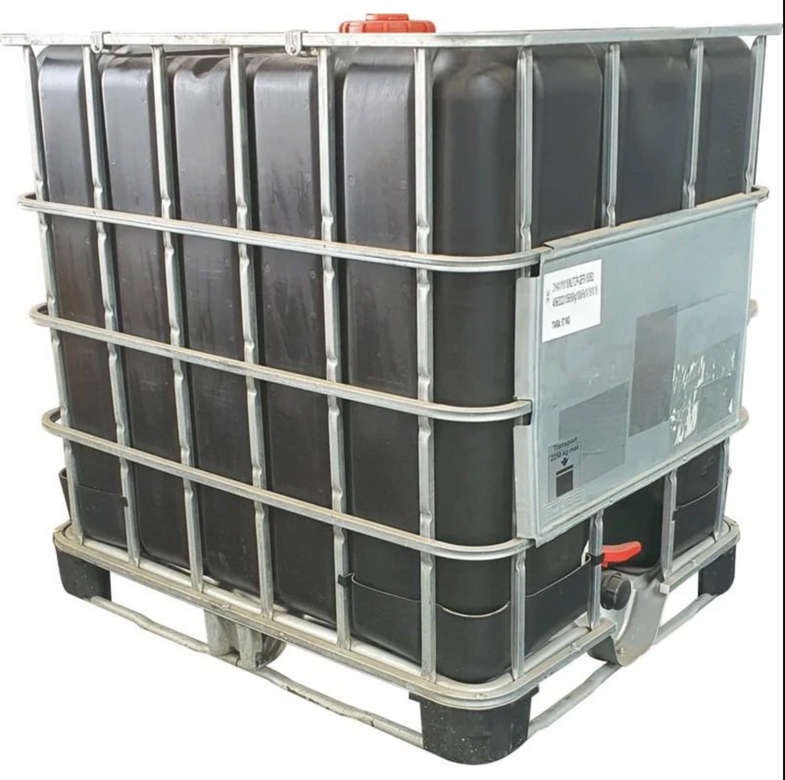 New 1000l Flowbin tank black (C185B) Chemical grade
