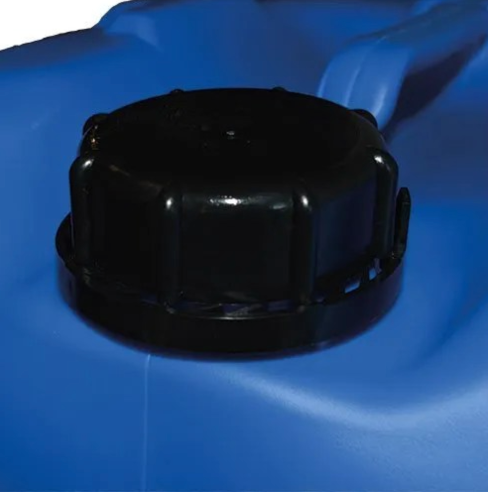 Blue 30 Litre Plastic Jerry Can with Temper Evident Cap