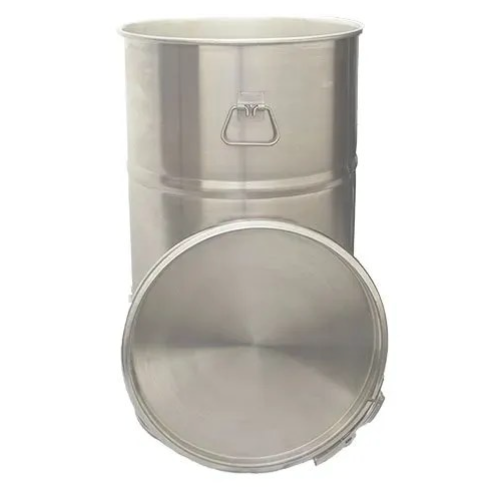 Brand New 30L Open Top Stainless Steel Drums