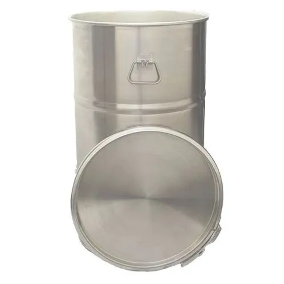 Brand New 60L Open Top Stainless Steel Drums
