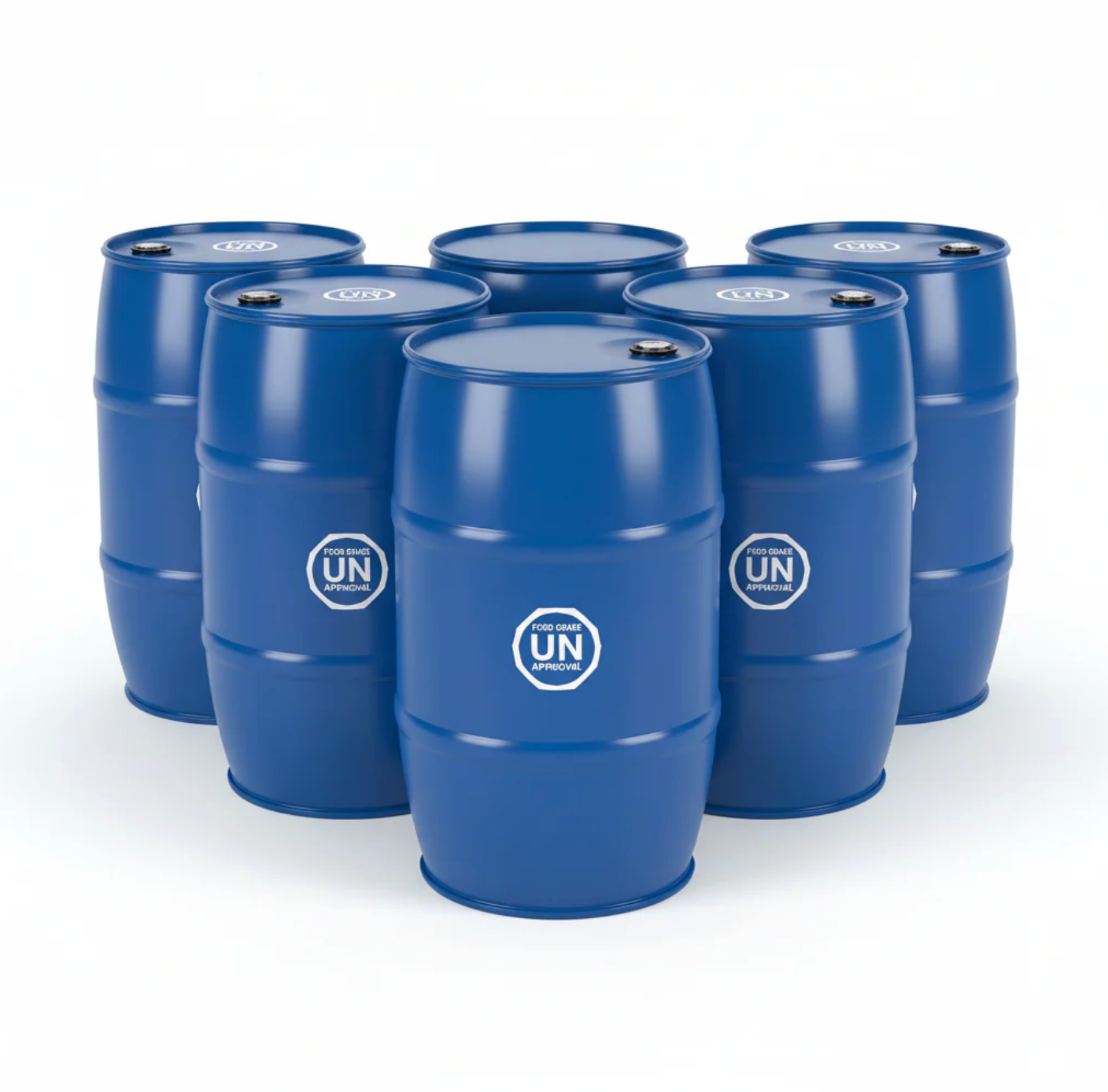 FOOD GRADE 300 Liter BRAND NEW UN Approved Close Top Blue Drums