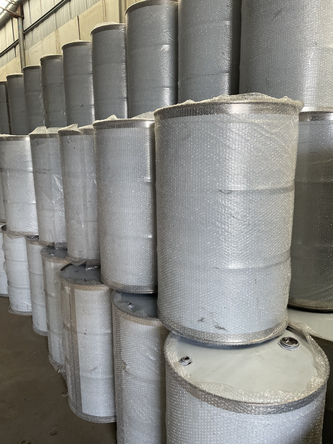 New 100 Litre Open Top Galvanised Steel Drum | Lid & Latch Ring Included