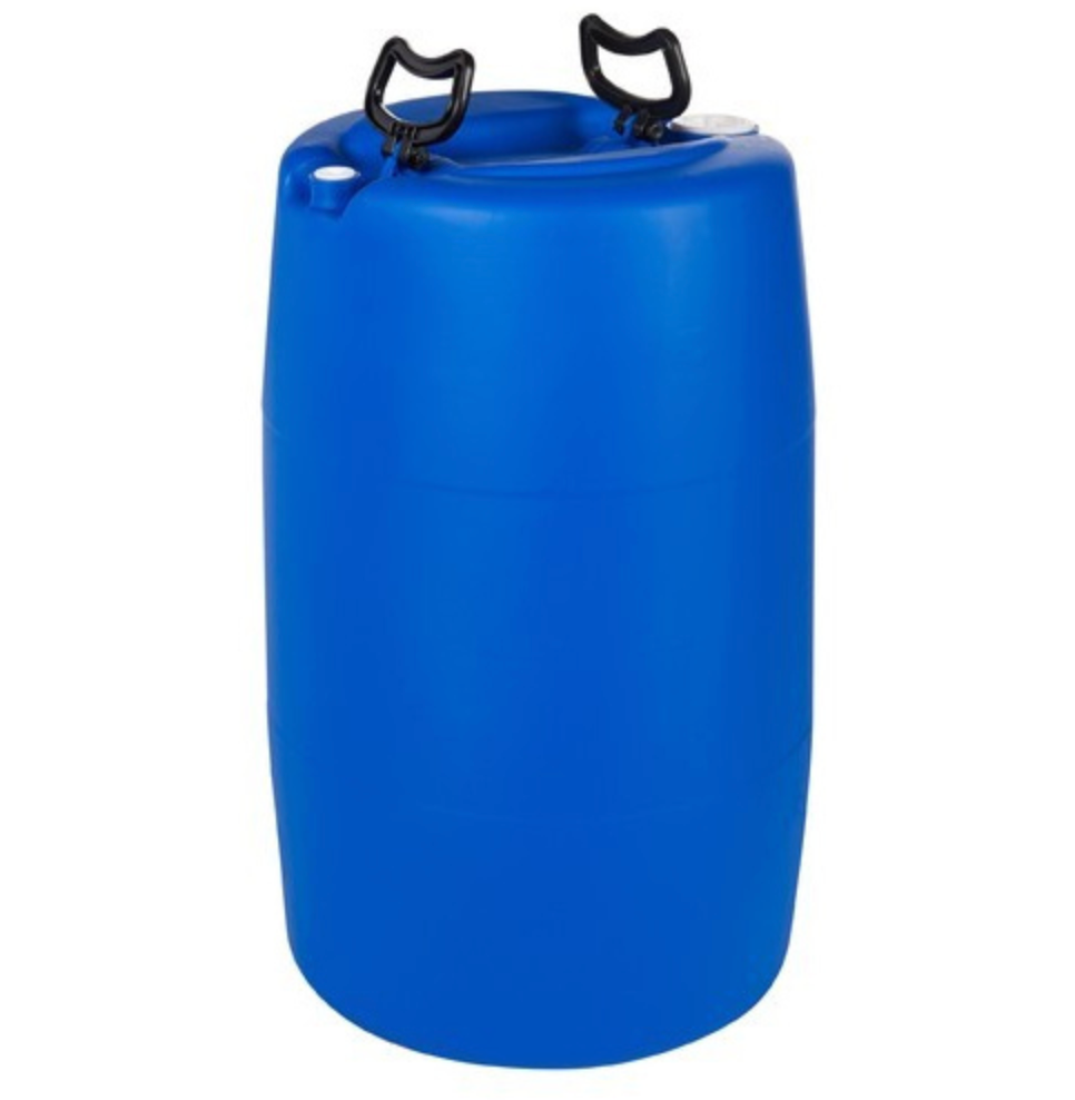 New 100 Litre Close Top Blue Plastic Drums