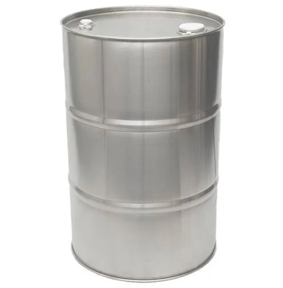 New 100 Litre Close Top Stainless Steel Drum