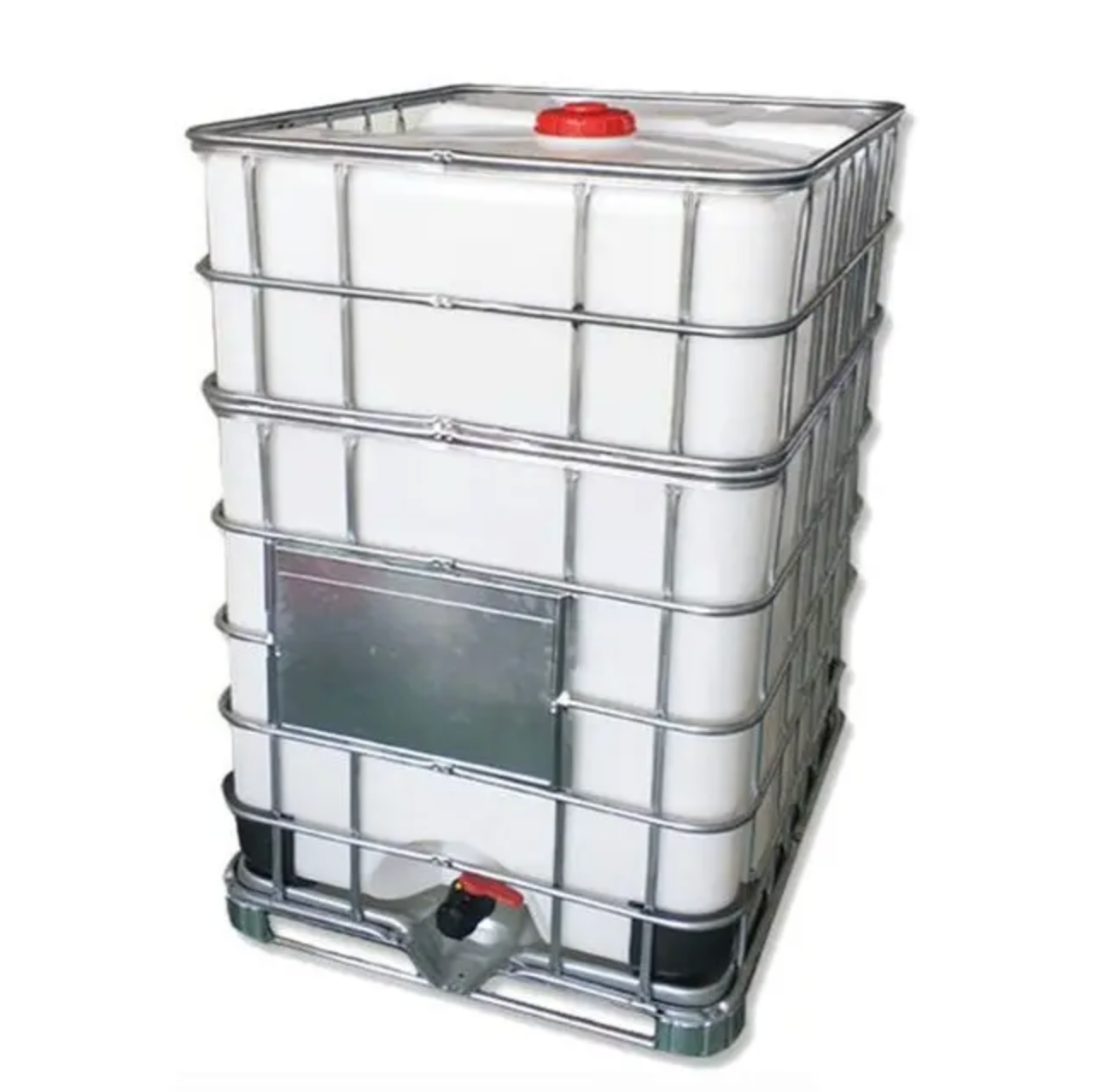 New 1500 Litres UN Approved Clear IBC Tank on Steel Pallet