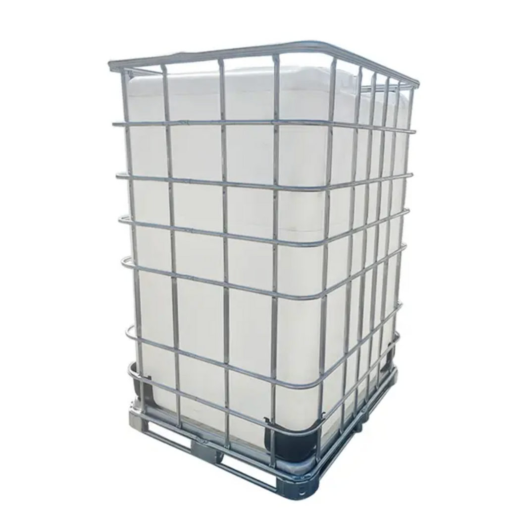 New 1500 Litres UN Approved Clear IBC Tank on Steel Pallet| Food Grade
