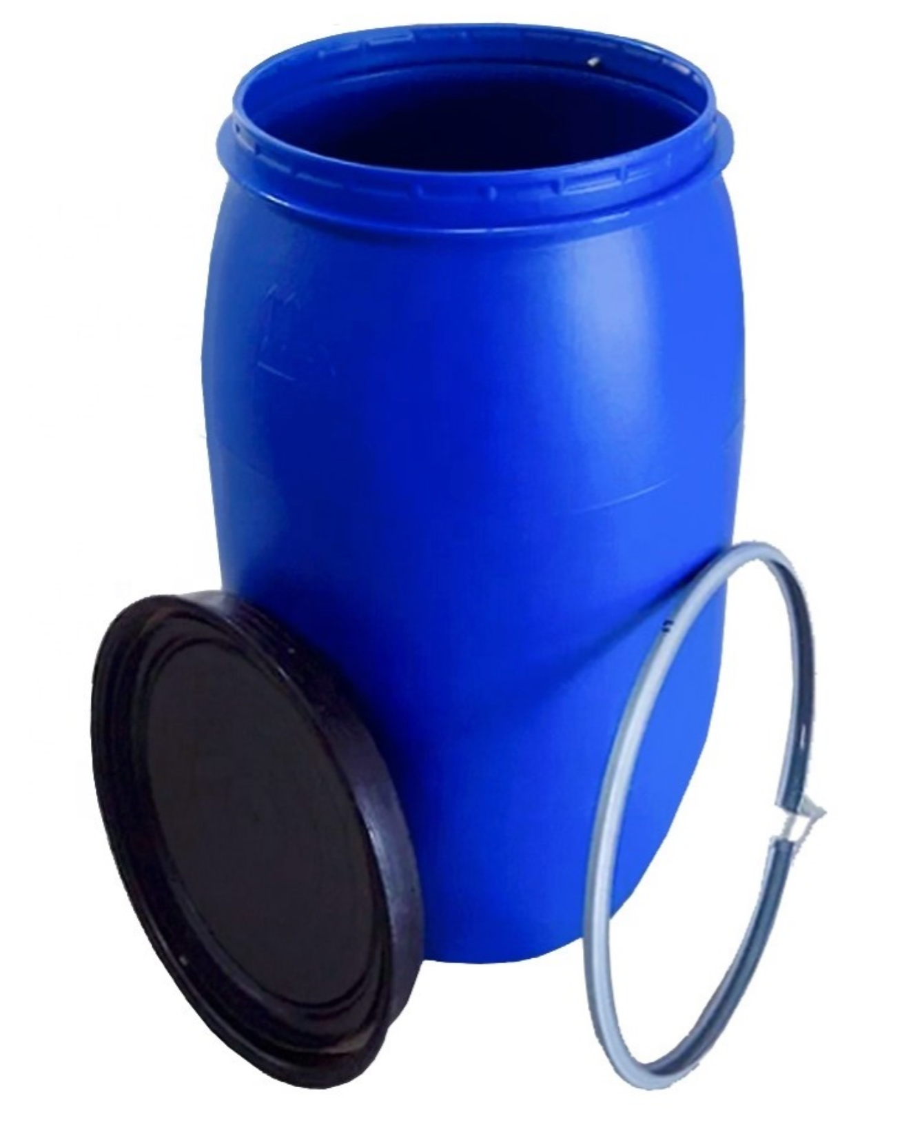 New 210 Litre Open Top Blue Plastic Drum