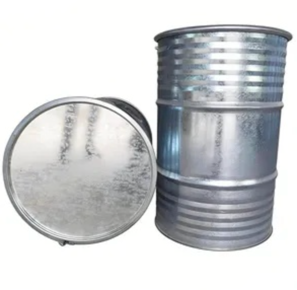 New 210 Litre Open Top Galvanised Steel Drum