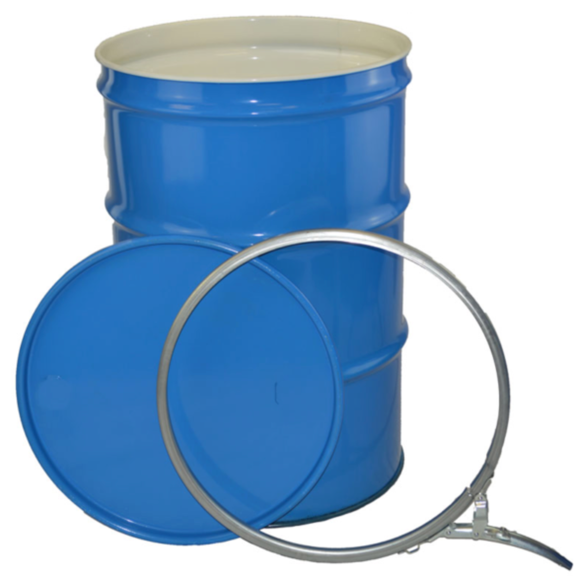 New 210 Litre Open Top Steel Drums With Coated Interior