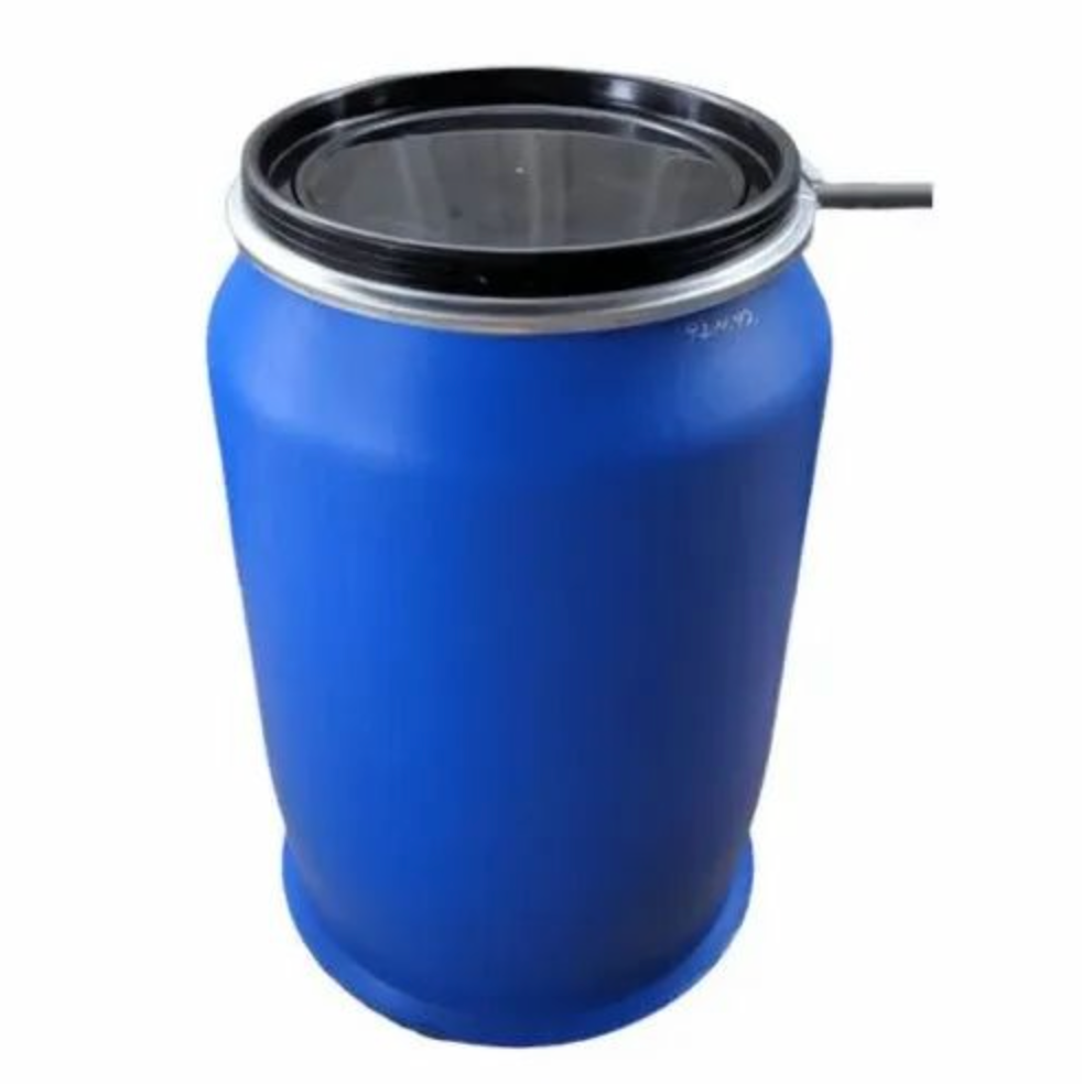 New 250 Litre Open Top Blue Plastic Drum