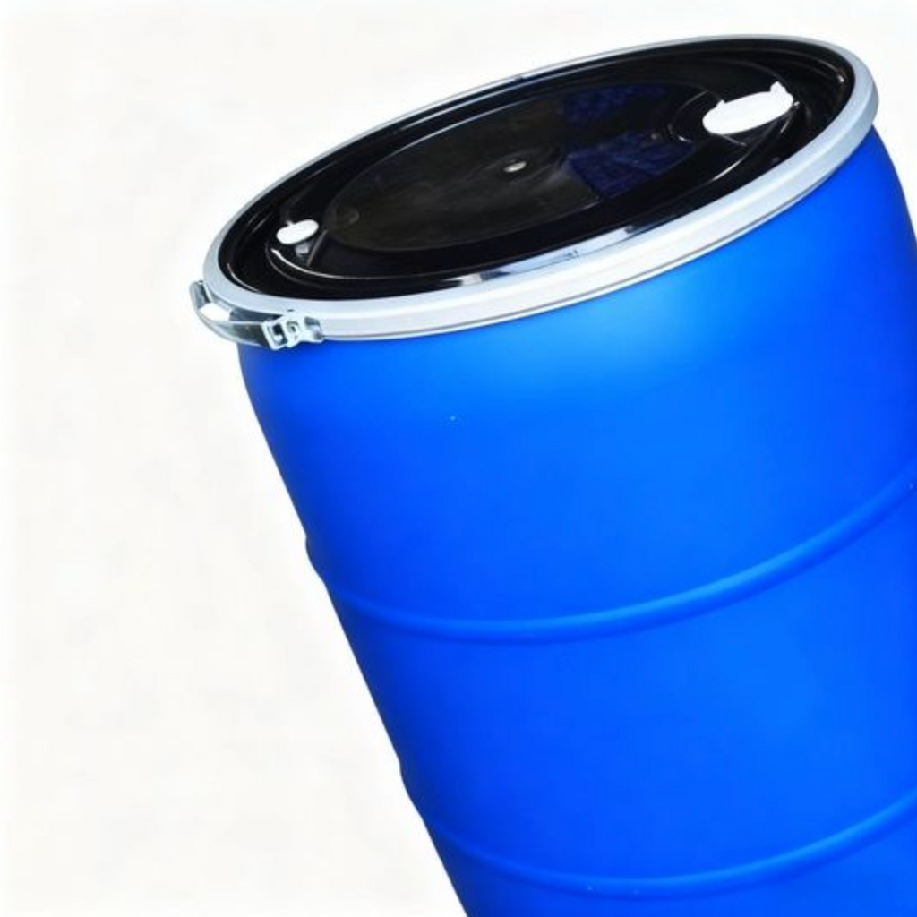 New 300 Litre Open Top Blue Plastic Drum
