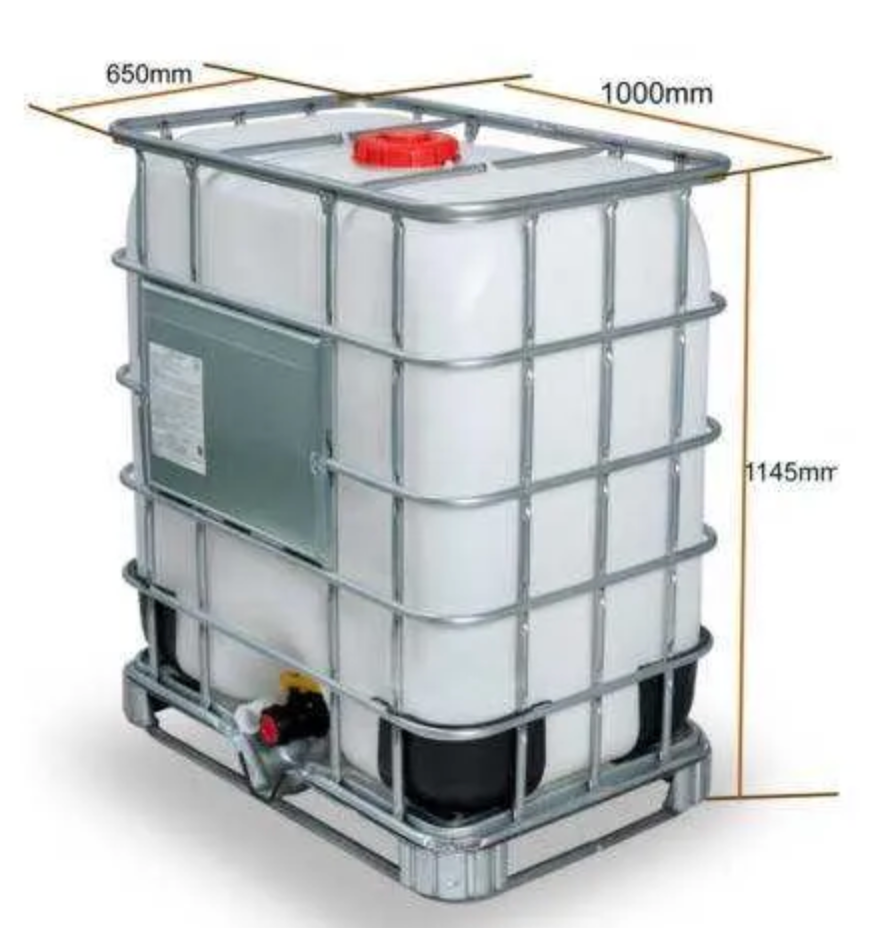 New 500L Clear IBC Tanks on Steel Pallets| Chemical Grade