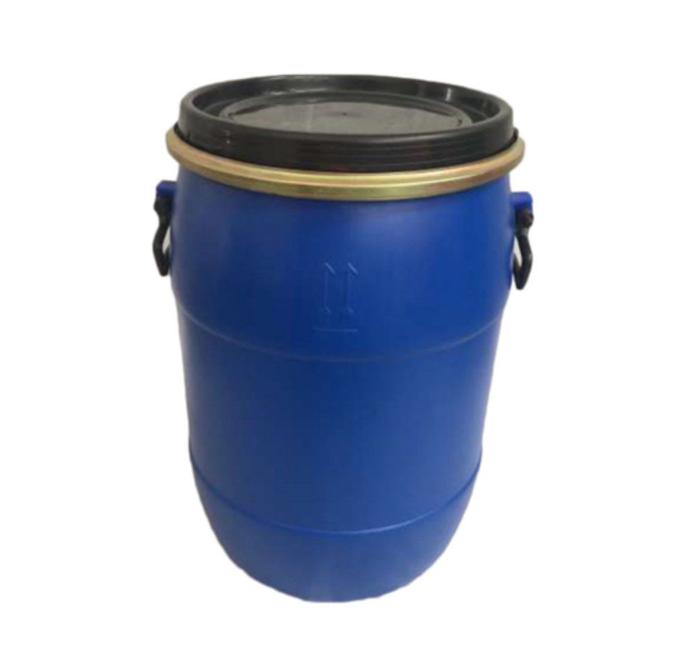 New 50 Litre Open Top Blue Plastic Drum
