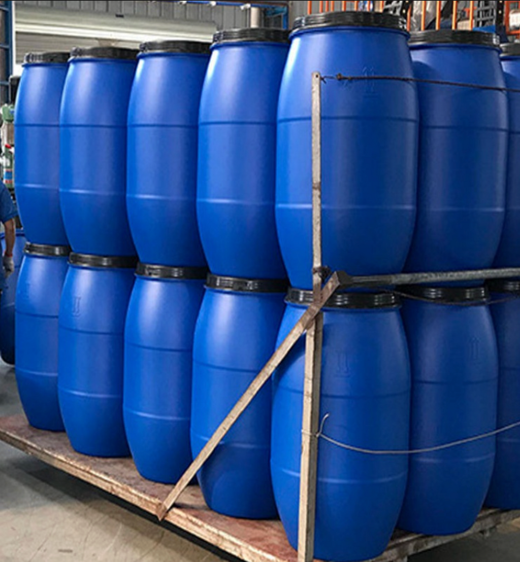New 60 Litre Open Top Blue Plastic Drum
