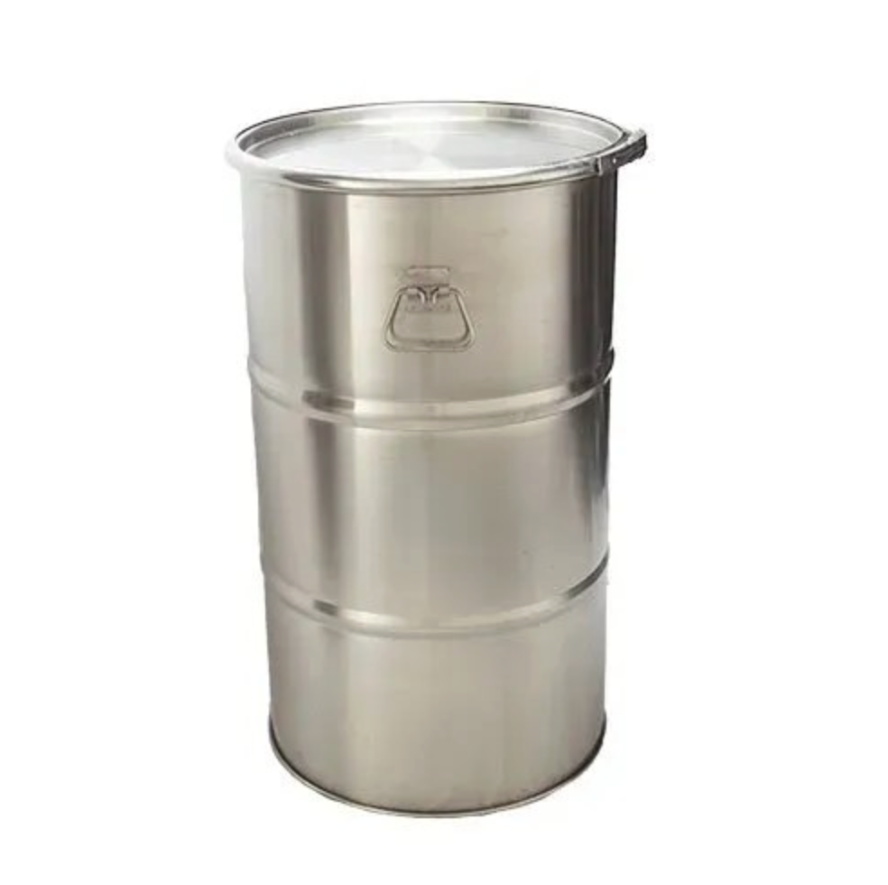 New 60 Litre Open Top Stainless Steel Drum