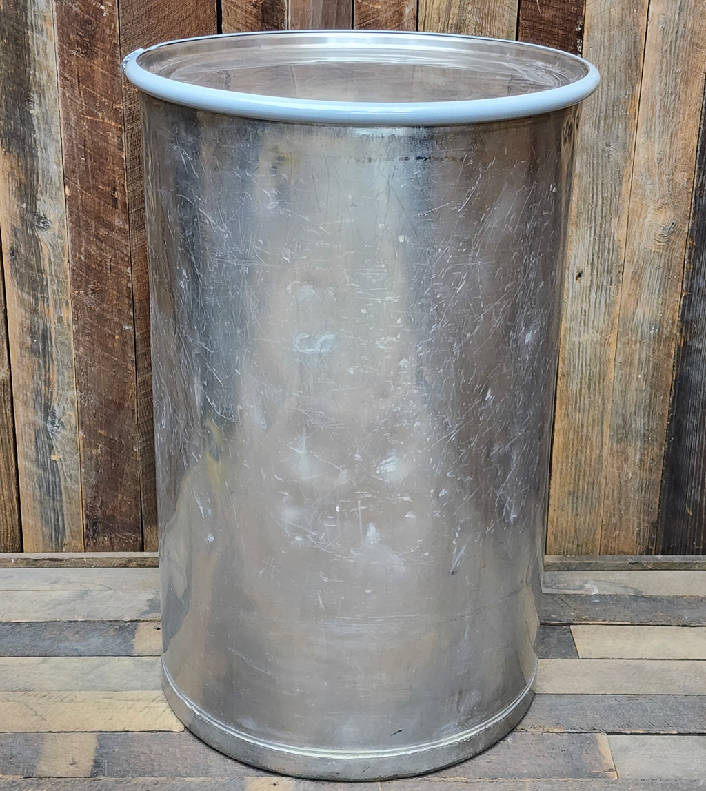 Used 100 Litre Open Top Stainless Steel Drum