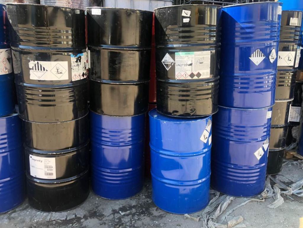Used 210 Litre Close Top Steel Drum With Plain Interior