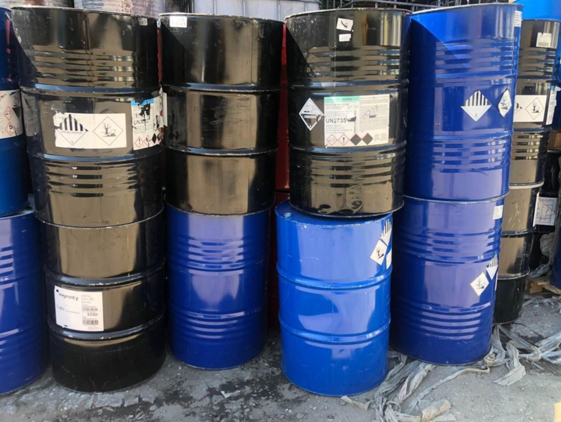 Used 210 Litre Close Top Steel Drum With Plain Interior