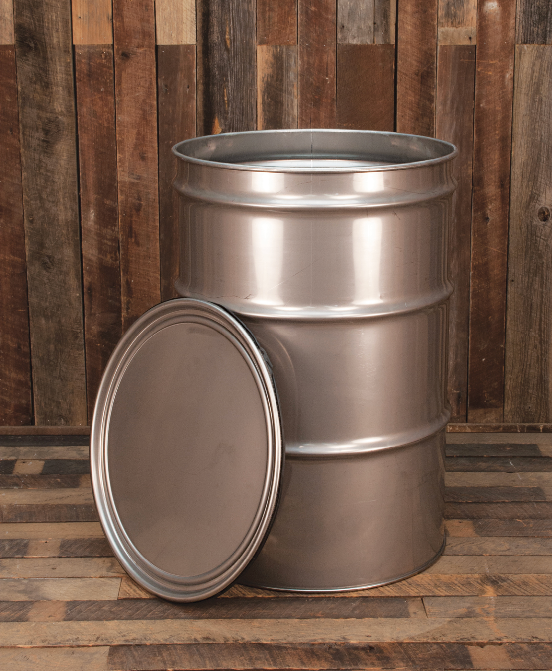Used 210L open top stainless steel drums
