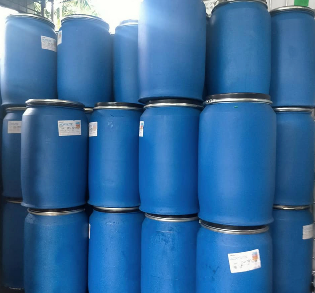Used 250 Litre Open Top Blue Plastic Drum